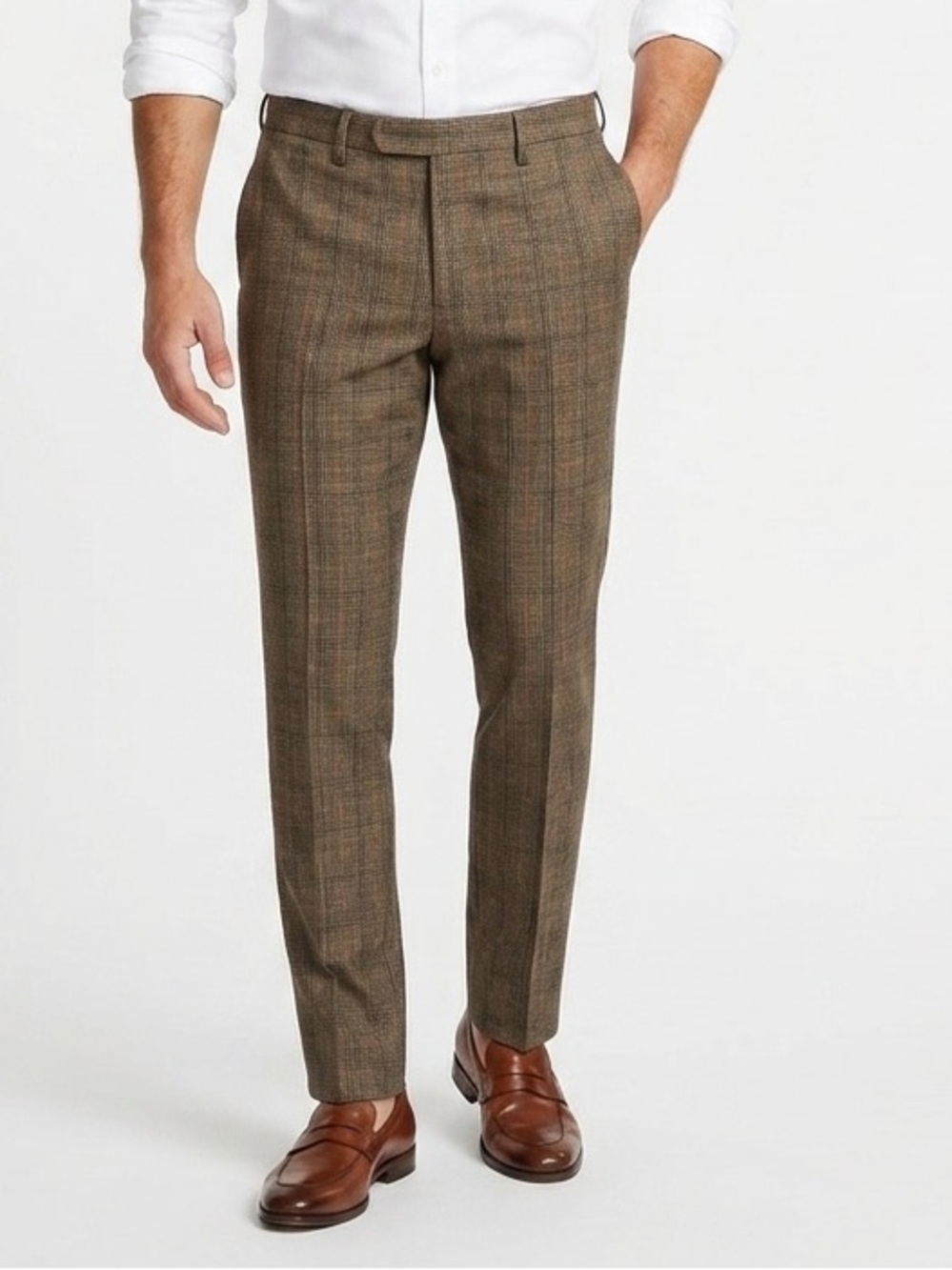 NWT Incotex Slowear Slim Fit Pattern 30 Houndstooth Plaid Trouser Pant Sz 48